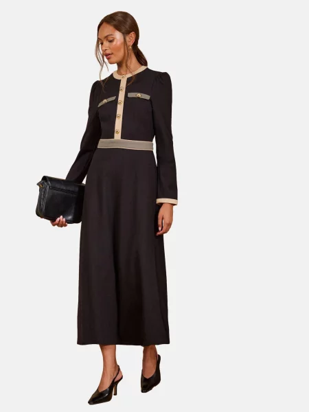 Love & roses Rochie bej / gri negru