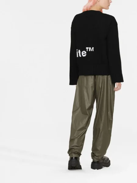 Плетена жилетка Off-white бяло