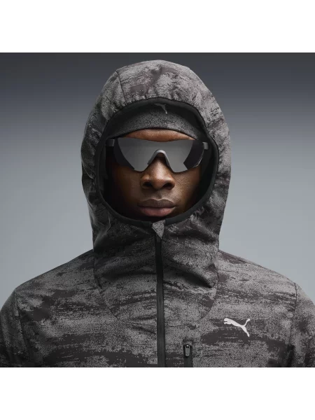 PUMA kurtka ocieplana Brightstride Printed PrimaLoft® Odzież S czarny
