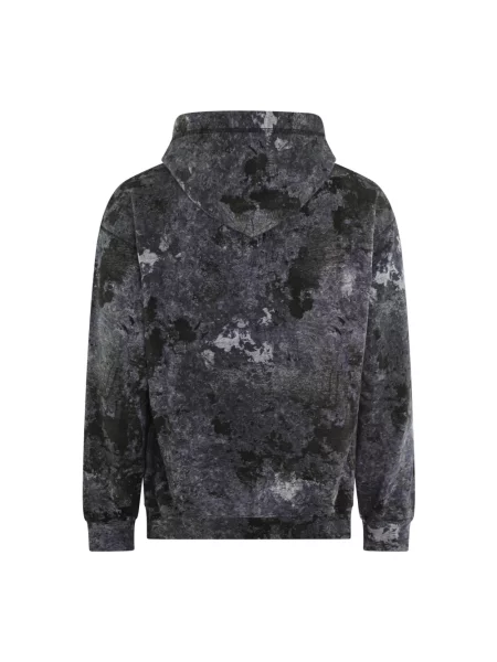 Bluza z kapturem Diesel z kapturem szara