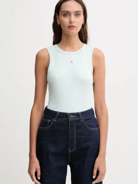 Топ Calvin Klein Jeans бяло