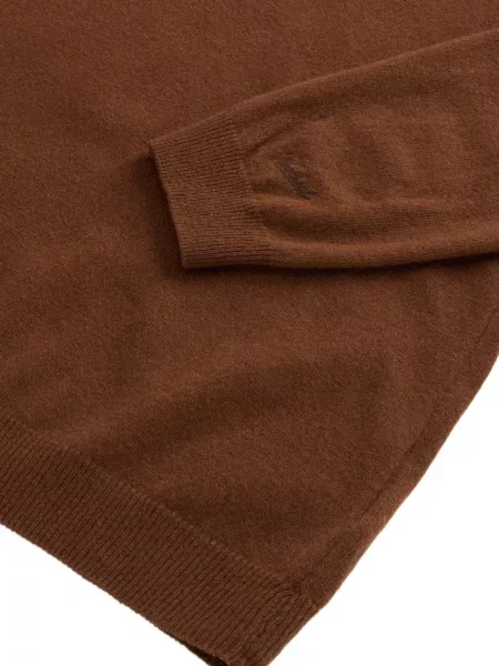 Pulover Woolrich cu decolteu rotund maro