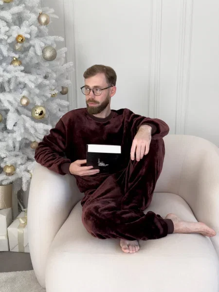 Пижама пижама Cosy коричневая