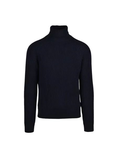 Sweter z golfem Slowear wełniany niebieski