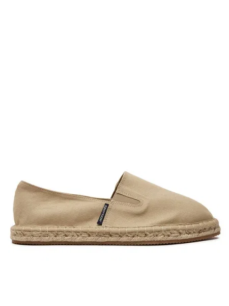 JACK & JONES Espadrilky REGENT tmavošedá sivá