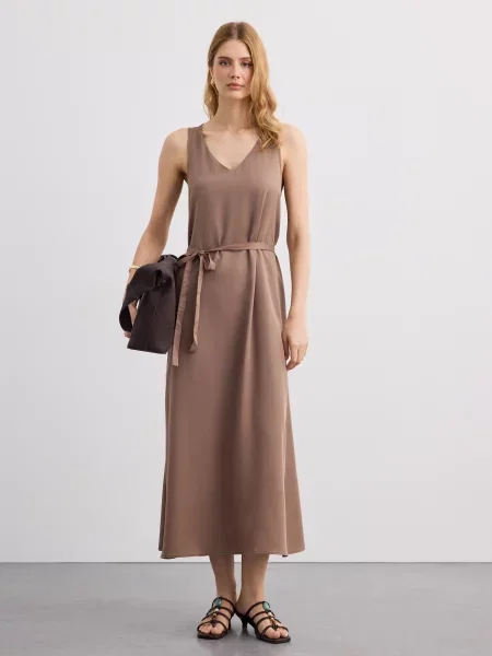 Maxi suknele Mohito ruda