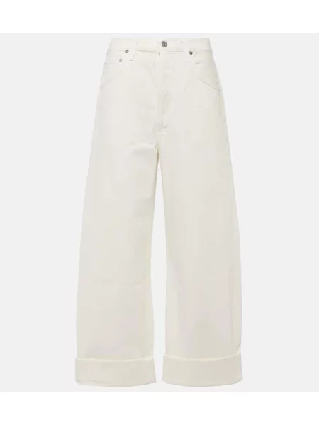 Szerokie jeansy Citizens Of Humanity białe