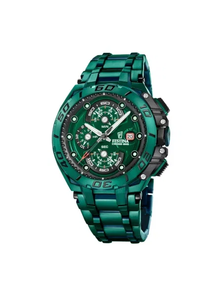 FESTINA Analogové hodinky Chronograph Special Editions' zelená