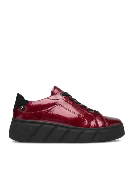 Sneakersy Rieker Tmavě červená
