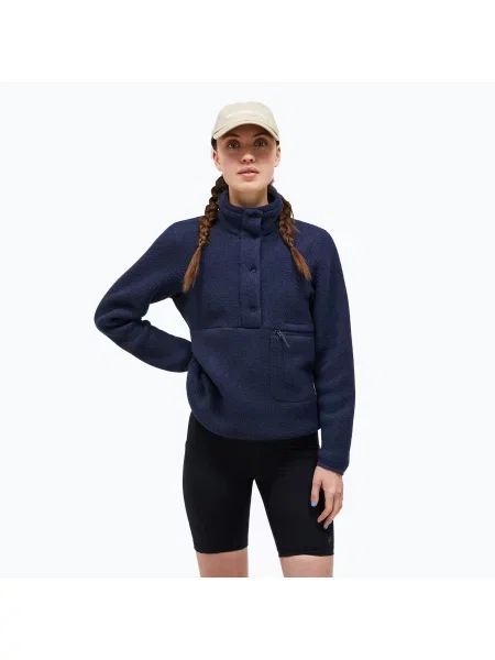Mikina Peak Performance Fleece W Fleece Snap T-Neck neck
