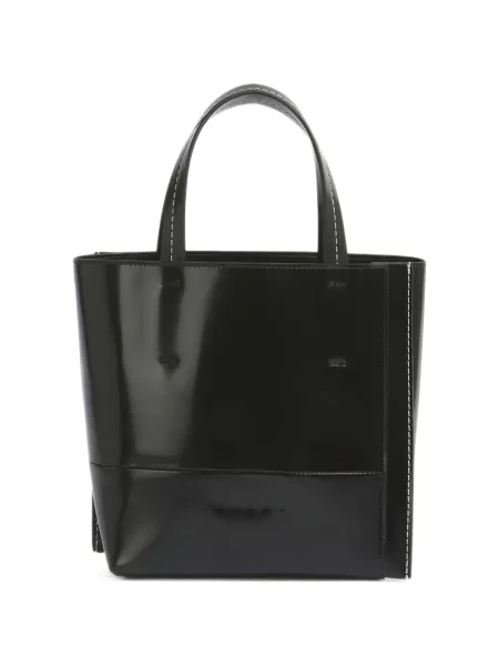 Geantă shopper Marni din piele negru