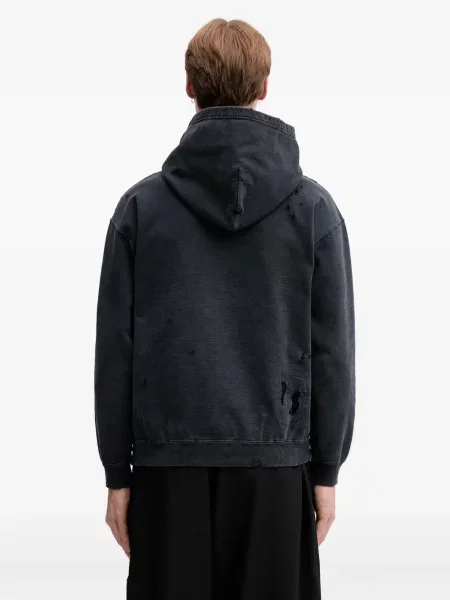 Hoodie Neighborhood με φθαρμένο εφέ γκρι