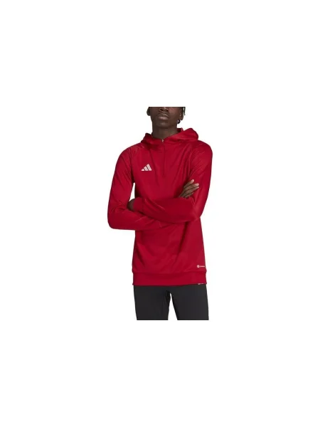Mikina s kapucňou Adidas červená