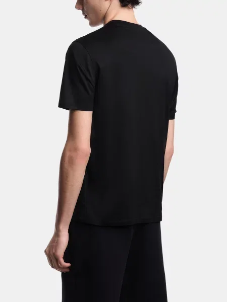 Футболка Emporio Armani из лиоцела черная