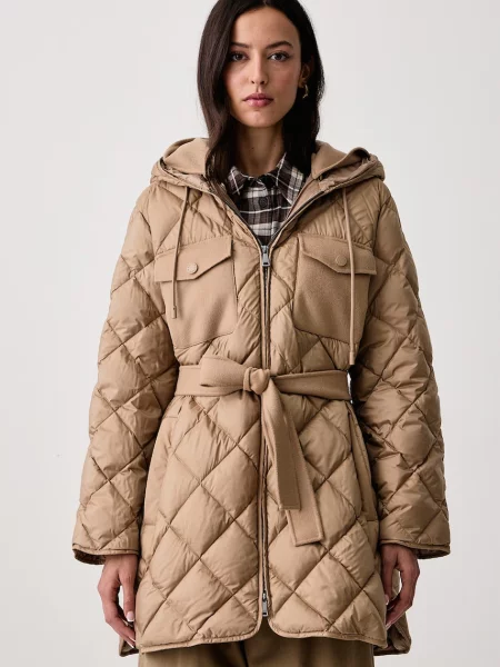 Weekend Max Mara geacă cu puf pentru femei WKDFIDATO bej