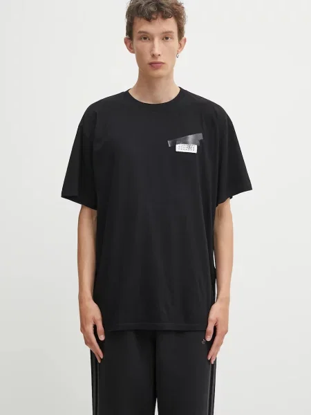 Тениска Maison Margiela с апликация черно