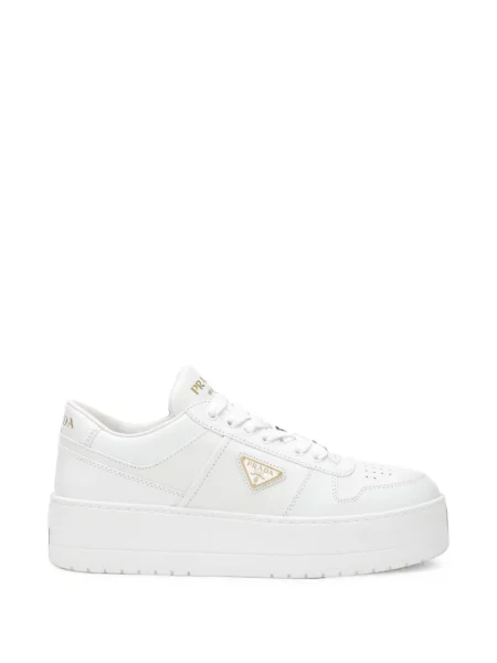 Sneakerși Prada cu autograf alb