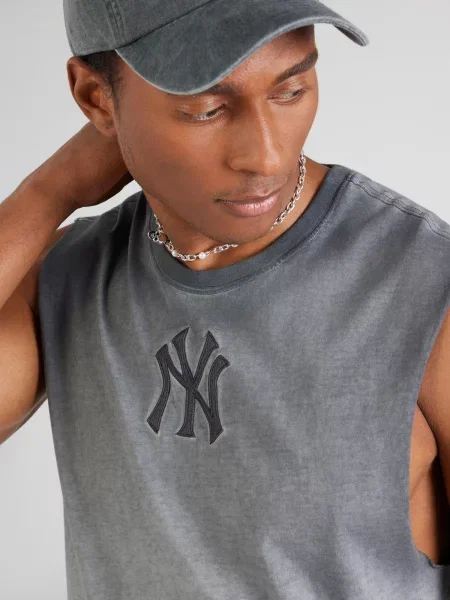 NEW ERA Tričko MLB NEYYAN svetlosivá čierna