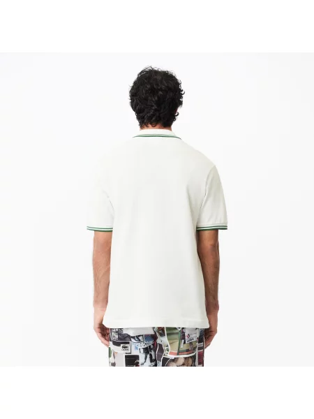 Поло Lacoste бежевое