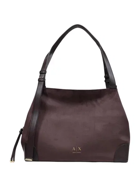 Kabelka Armani Exchange hnedá
