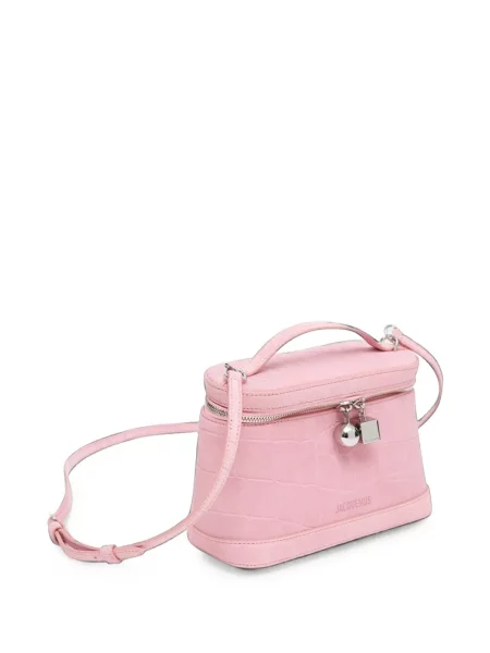 Geanta crossbody Jacquemus din piele roz