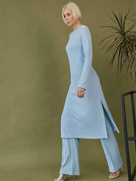 Сукня міді TrikoBakh бавовна/поліестер блакитний