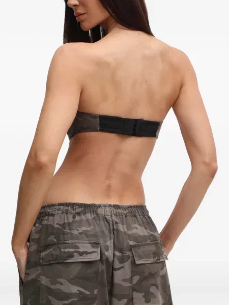 Top Miss Sixty cu imagine cu model camuflaj verde