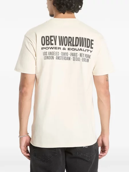 Тениска Obey с принт