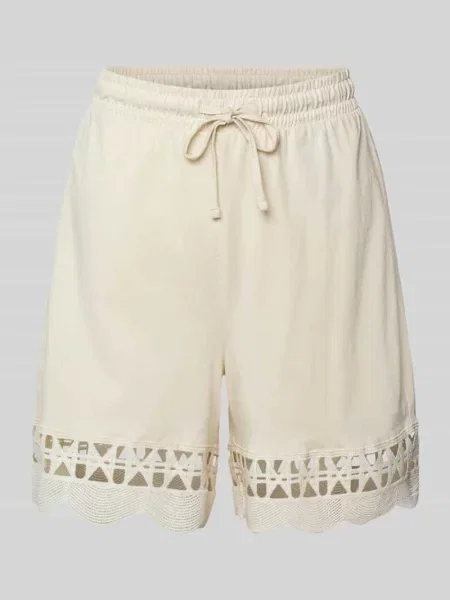 Szorty o kroju regular fit z czystej bawełny model GABBY' Vero Moda beżowe