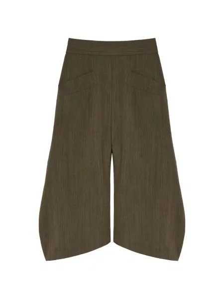 Pantaloni scurți Ganni maro