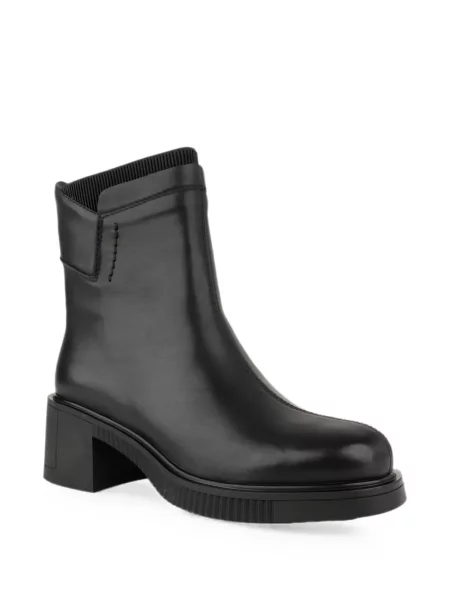 Cizme scurte Linda Baumann din piele negru