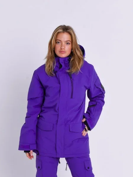 Kurtka narciarska i snowboardowa Yeh Girl fioletowa