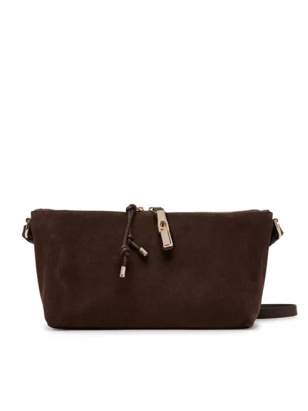 Torebka Furla zamszowa brązowa