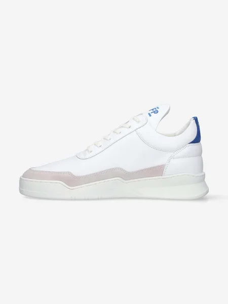 Kožené tenisky Filling Pieces Low Top Ghost bílé