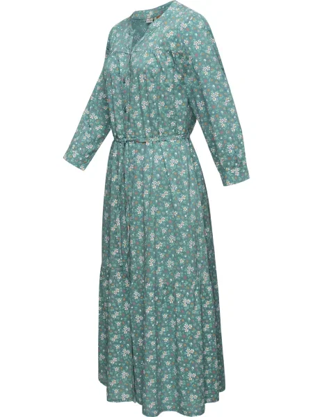 Ragwear Košeľové šaty Meve zelená / oranžová / ružová biela