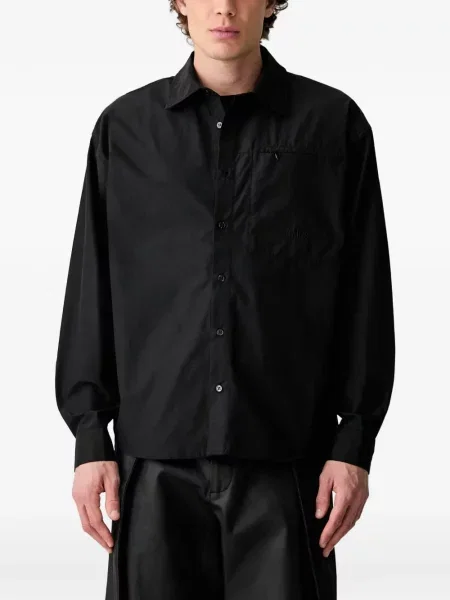 Cămașă Rains cu broderie negru