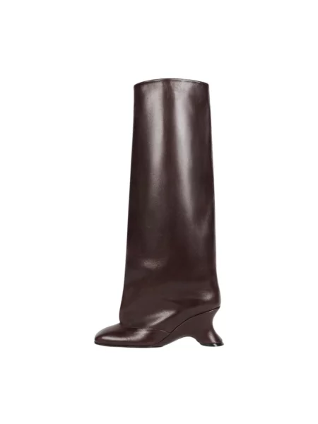 Kozaki A.w.a.k.e. Mode skórzane brązowe