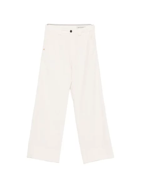 Pantaloni White Sand alb