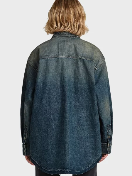 Рубашка G-star Raw синяя