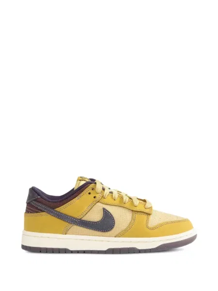 Sneakerși Nike Dunk cu șireturi din dantelă galben