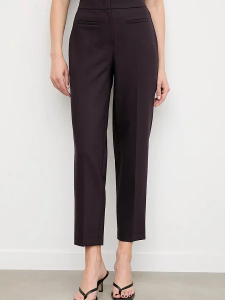 Answear.LAB pantaloni fason tigareta high waist violet