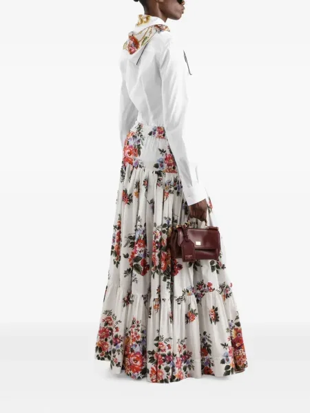 Top Dolce & Gabbana din poplin alb