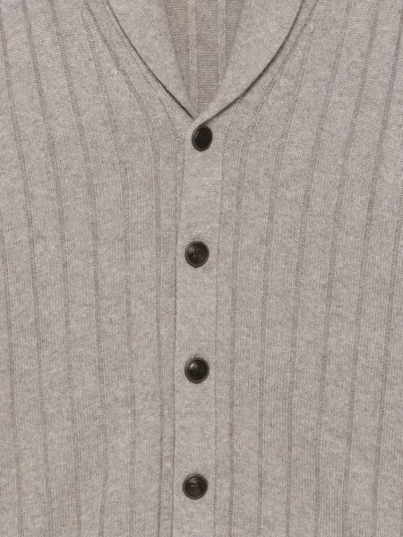 Gulerat cardigan Brunello Cucinelli gri