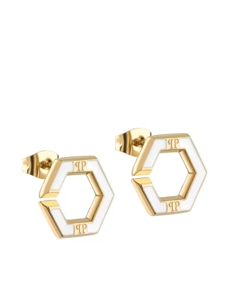Cercei Philipp Plein de cristal auriu