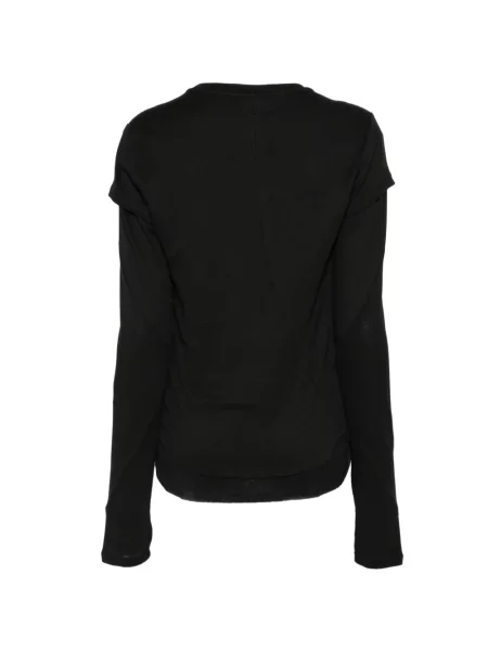 Lung tricou Thom Krom negru