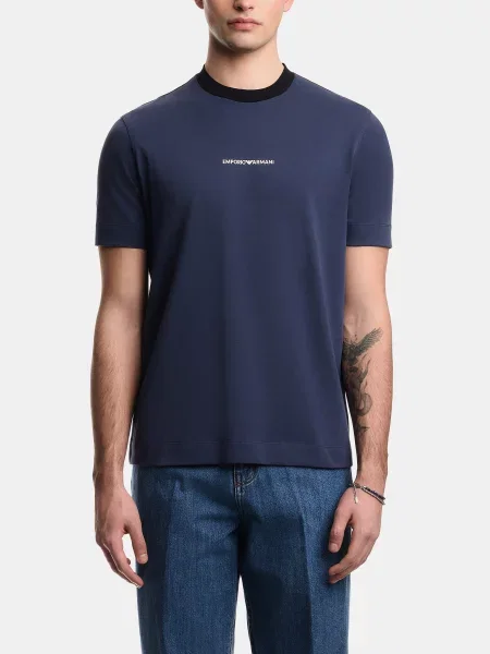 Футболка Emporio Armani темно-синій синя