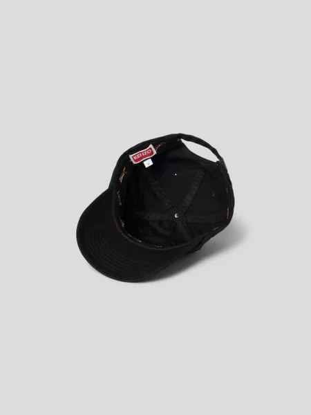 Czapka z daszkiem z wyhaftowanym logo Kenzo czarna