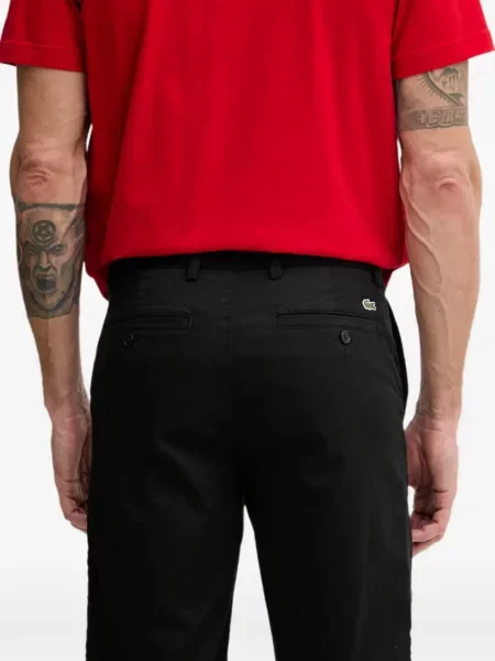 Pantaloni scurți Lacoste cu autograf negru