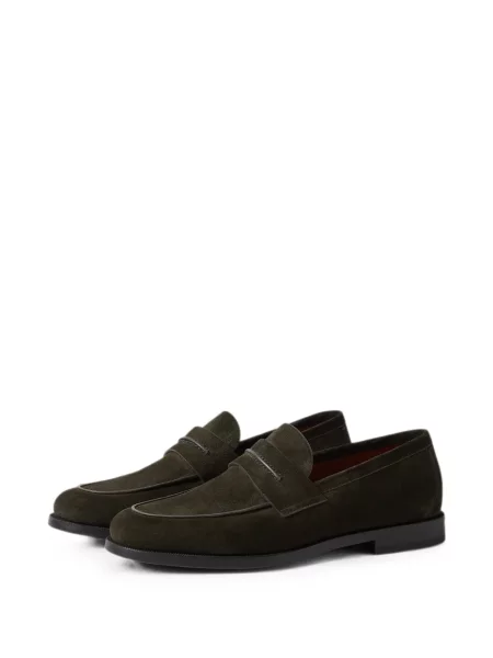 Szarvasbőr loafer Zegna zöld