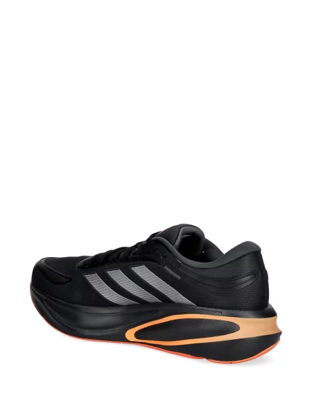 Pruhované běžecké běžecké boty Adidas Run 70S s potiskem černé